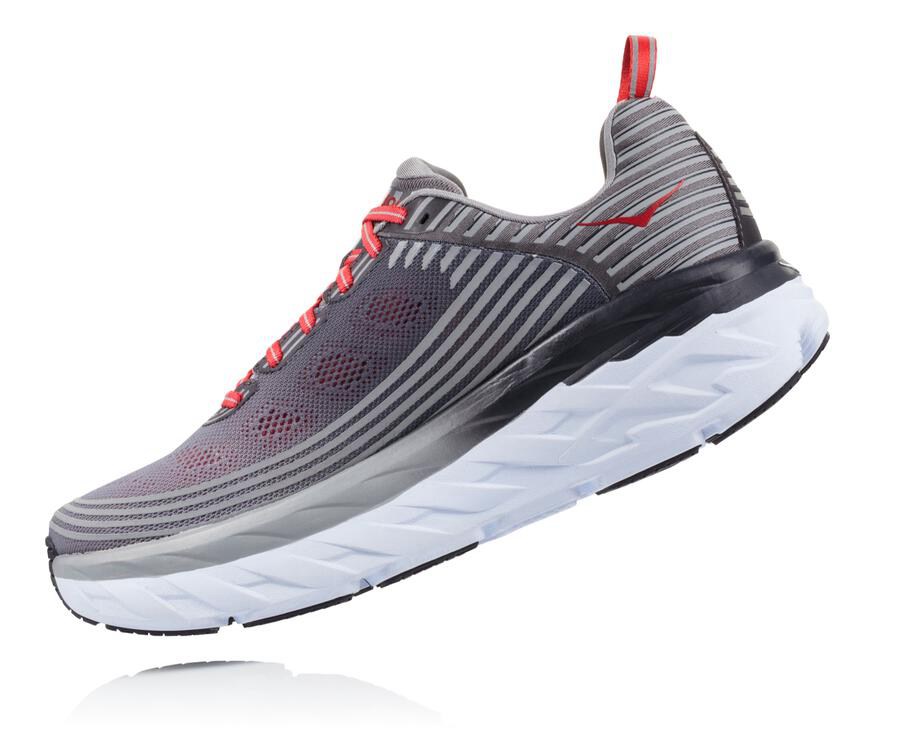 Hoka One One Koşu Ayakkabısı Erkek Gri - Bondi 6 - FR8746190